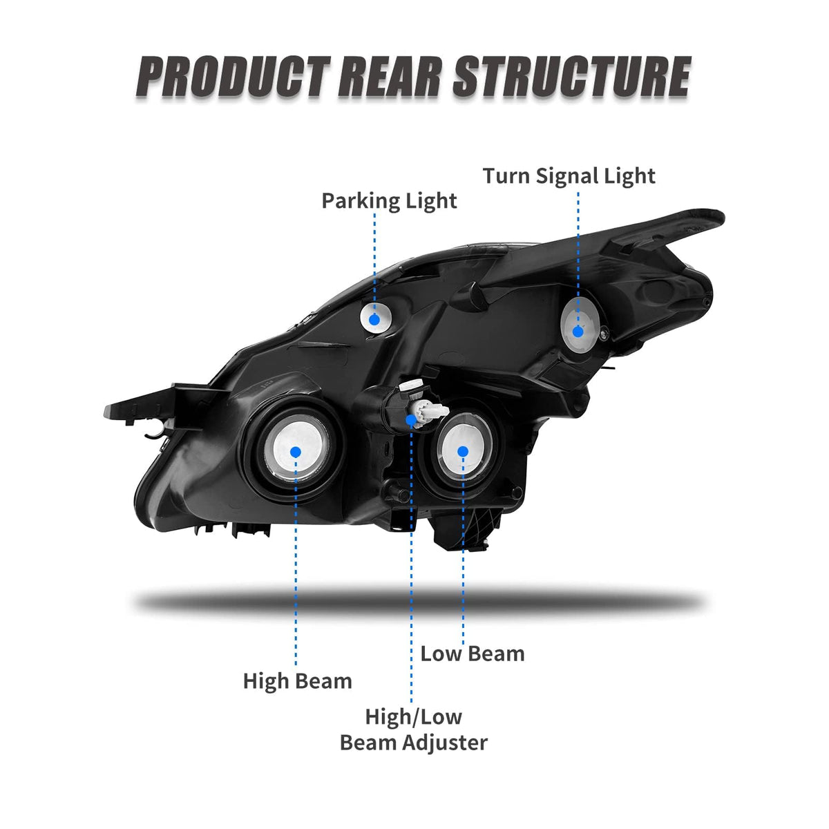 ADCARLIGHTS size comparison with ruler for accurate fit confirmation
