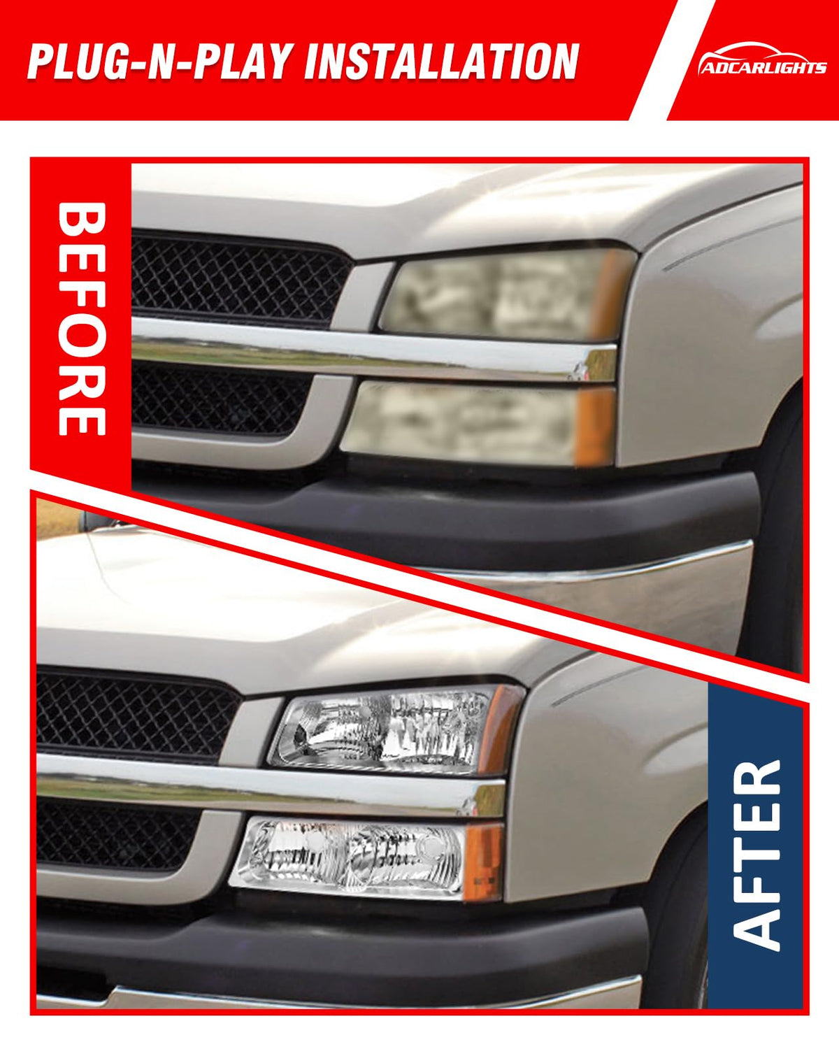 ADCARLIGHTS waterproof gasket detail preventing moisture damage