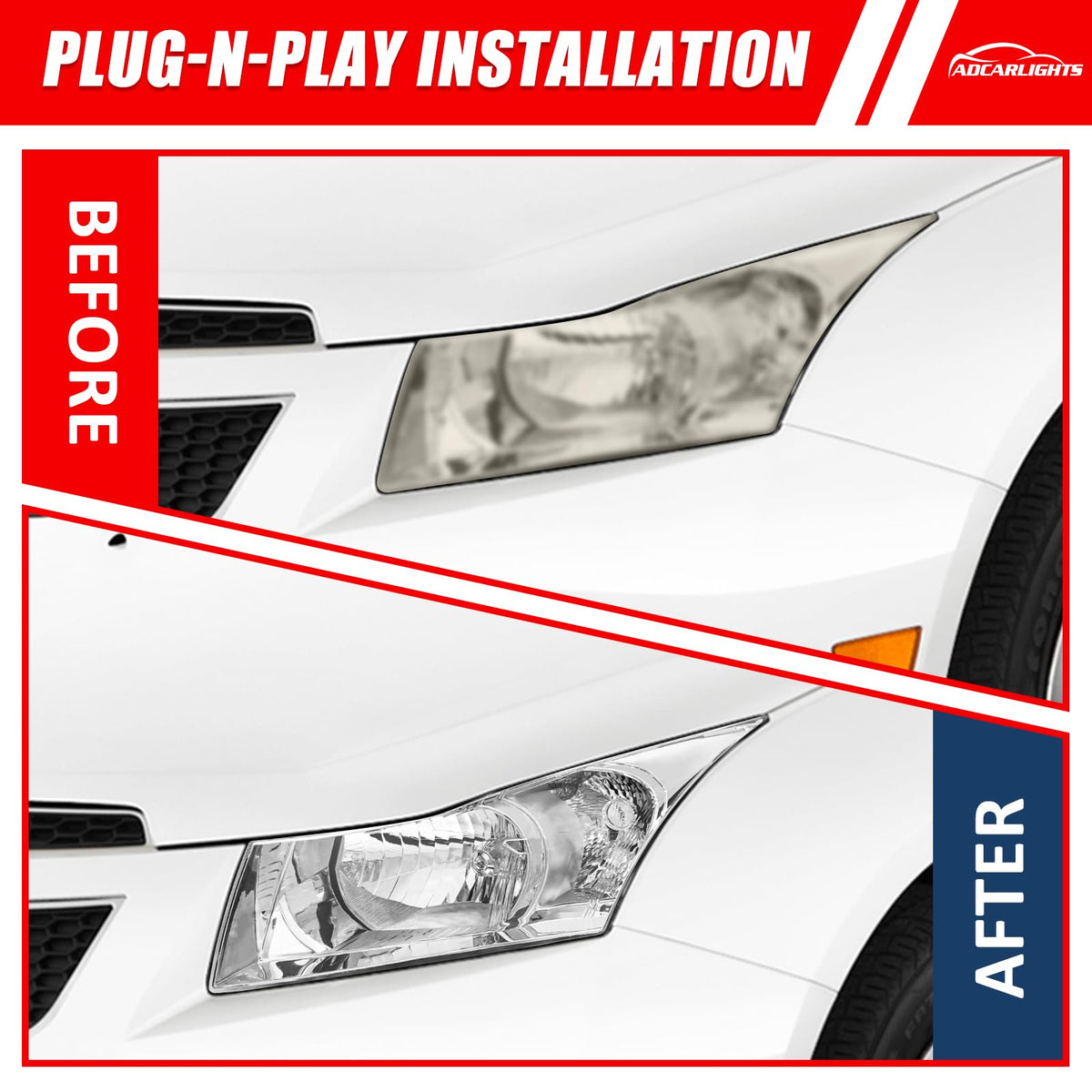 ADCARLIGHTS watertight seal detail protecting housing from moisture