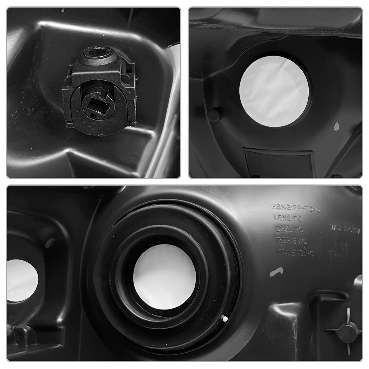 ADCARLIGHTS sealed housing gasket protecting against moisture entry