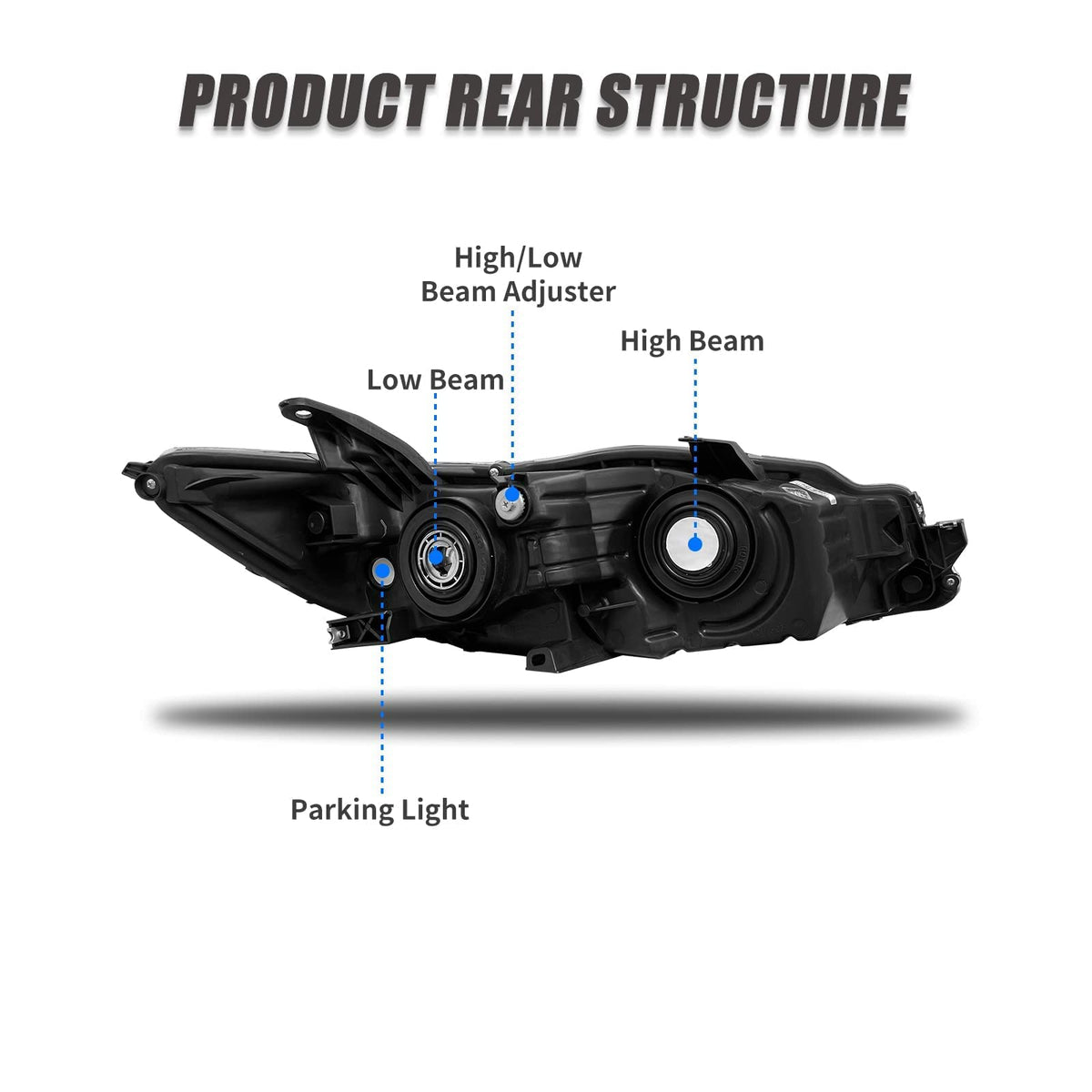 ADCARLIGHTS weather seal detail demonstrating watertight protection and durability