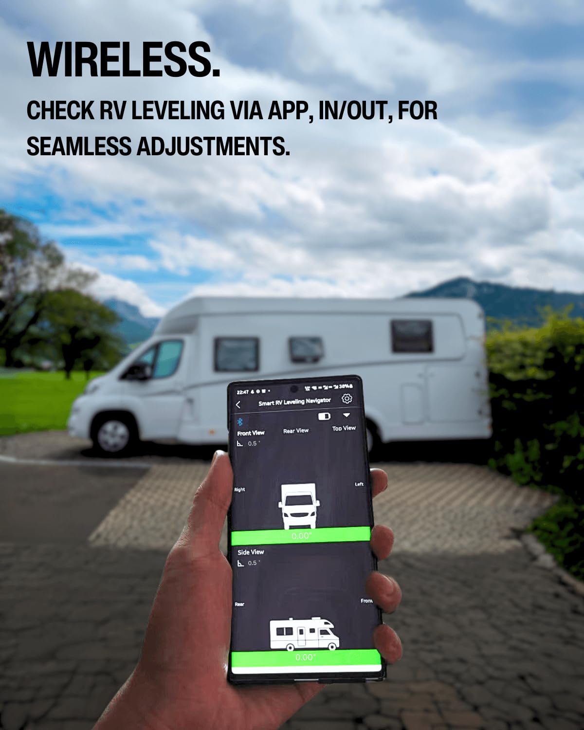 ADDWel XPARKLE mounted inside an RV demonstrating quick secure placement benefit