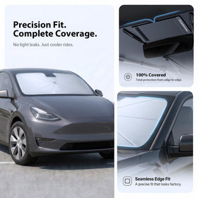 Adefor fully installed covering windshield, shields seats and dashboard