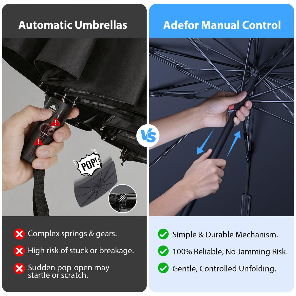 Adefor soft silicone tip protecting rim, prevents scratches and wear