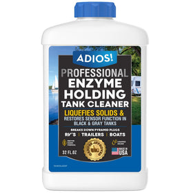 ADIOS! 32oz front label showing product name and benefits for quick identification
