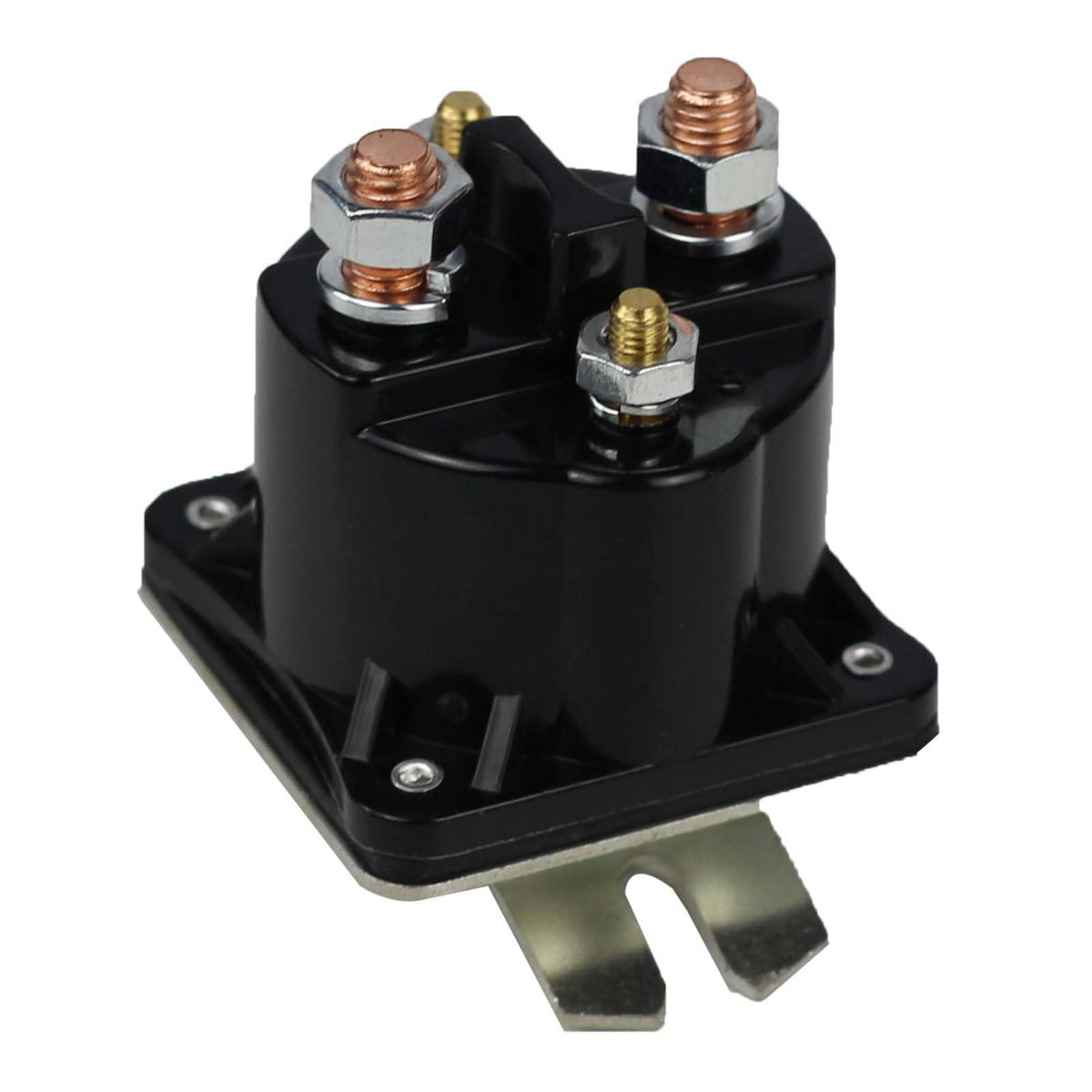 Adorish front view solenoid showing terminals and durable housing for easy replacement