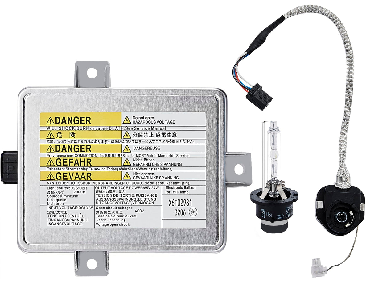 ADP ballast front assembly showing connectors and compact design for easy replacement
