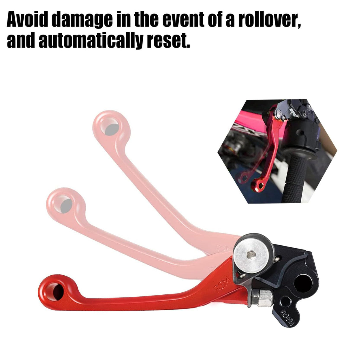 Adsspro levers beside ruler showing correct size and easy replacement