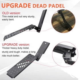 ADTOPI dead pedal side profile highlighting low-profile design and durable build