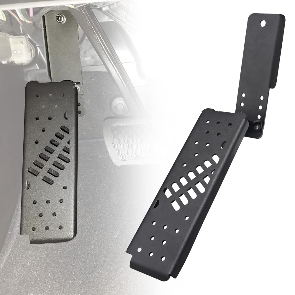 ADTOPI left dead pedal front view showing sturdy platform and improved foot support