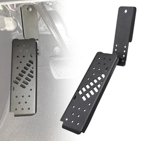 ADTOPI left dead pedal front view showing sturdy platform and improved foot support