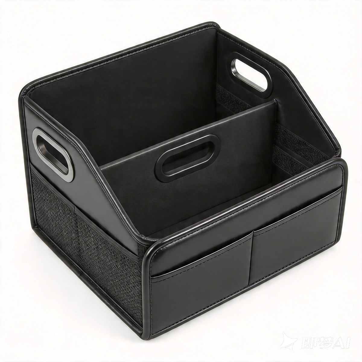 Adullama front view car caddy showing organized compartments and accessibility