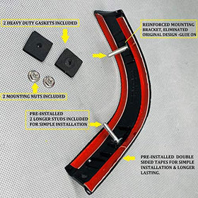 Advance Ignition roof molding installed on Ford Super Duty demonstrating secure fit
