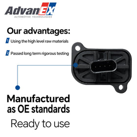 AdvanEX sensor element close-up revealing precision sensing for accurate air readings