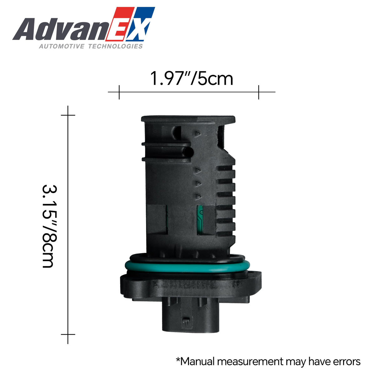 AdvanEX connector detail highlighting secure plug fit and easy installation benefit