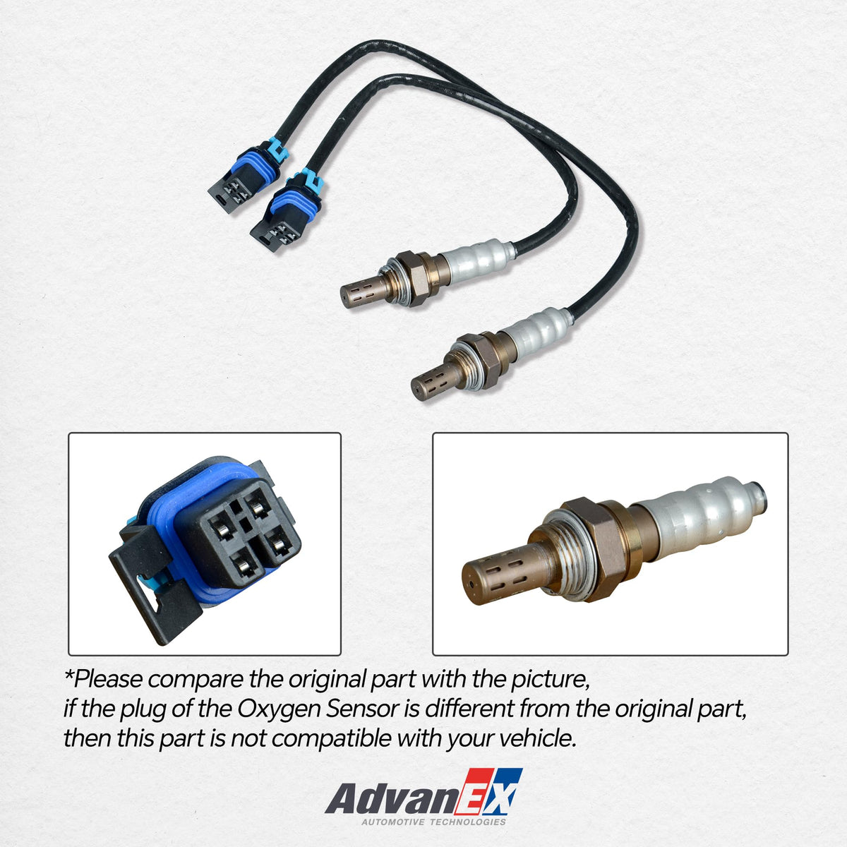 AdvanEX two-piece sensor set laid out to show included components