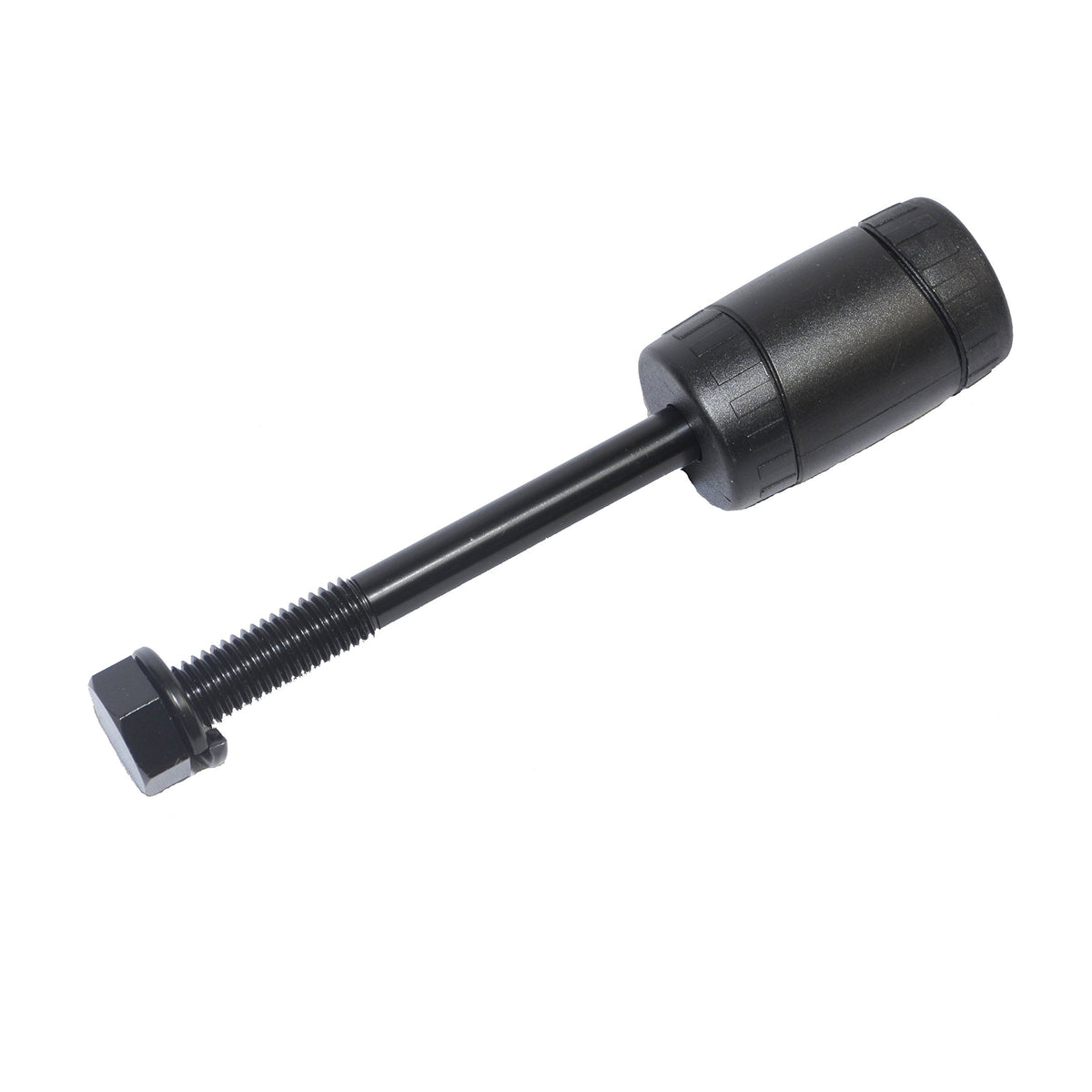 Advantage Heininger front view of locked hitch bolt showing secure fit and theft protection
