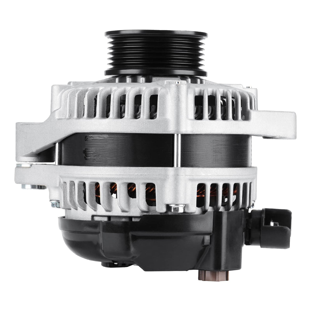 Aeagle alternator front view showing housing and mounting points for easy fit