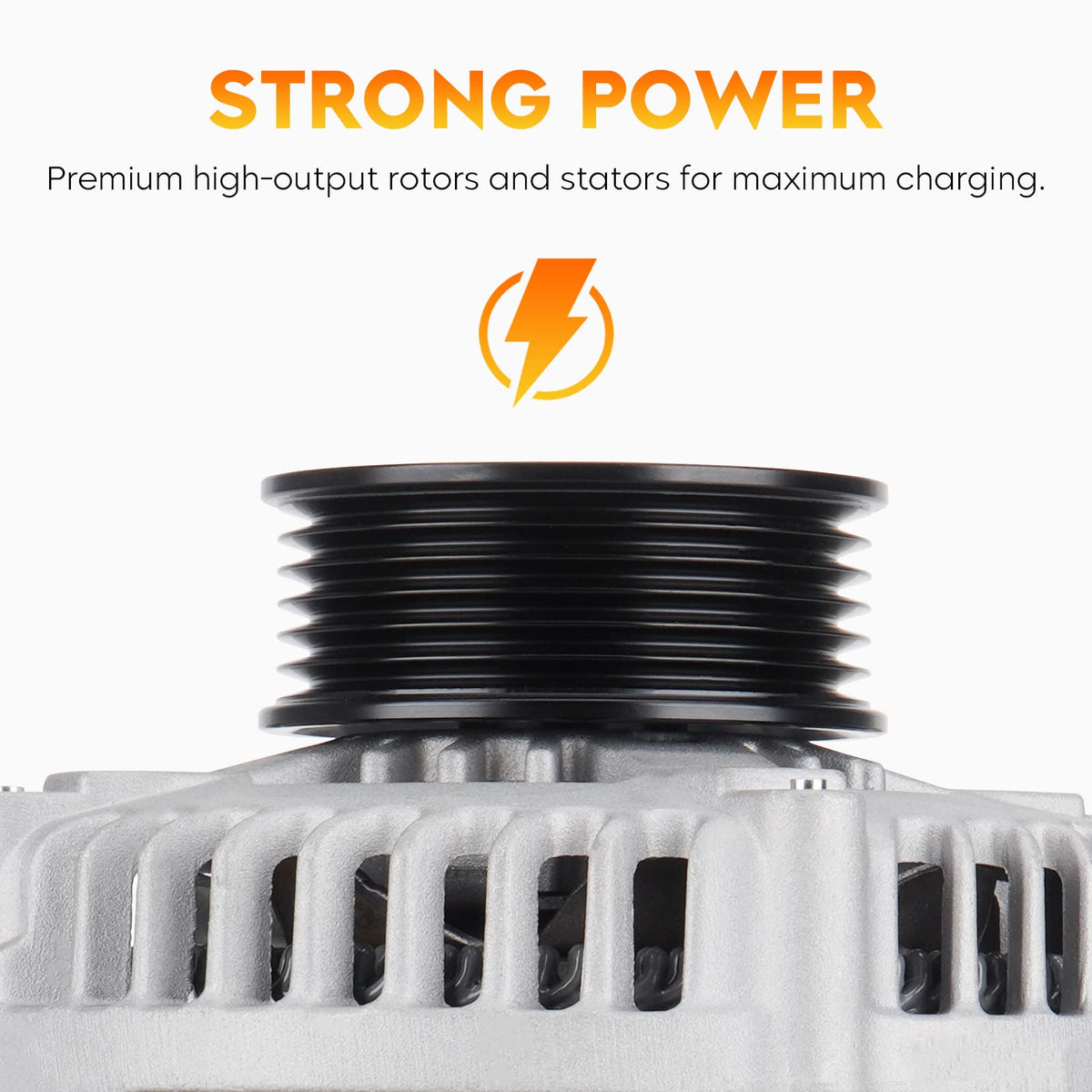 Aeagle alternator electrical plug detail, clear connector for correct vehicle hookup