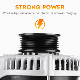 Aeagle alternator rotor and fan closeup highlighting cooling design for durability