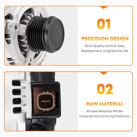 Aeagle alternator side bracket and mounting points ensuring secure install