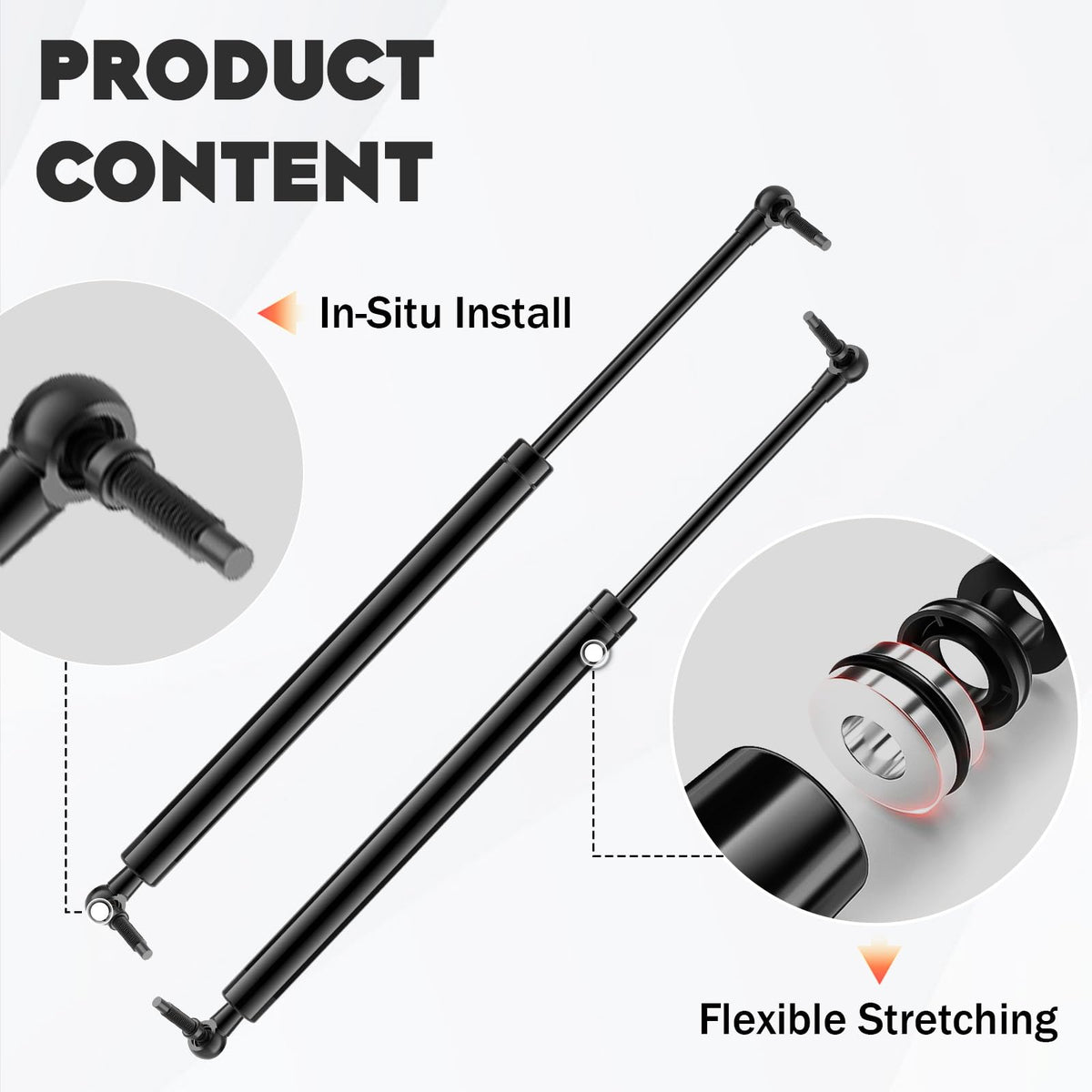 Aeagle view showing full length and end fittings for precise fit