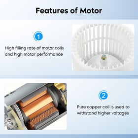 Aeagle blower assembly installed in Nissan Versa HVAC housing restoring cabin ventilation
