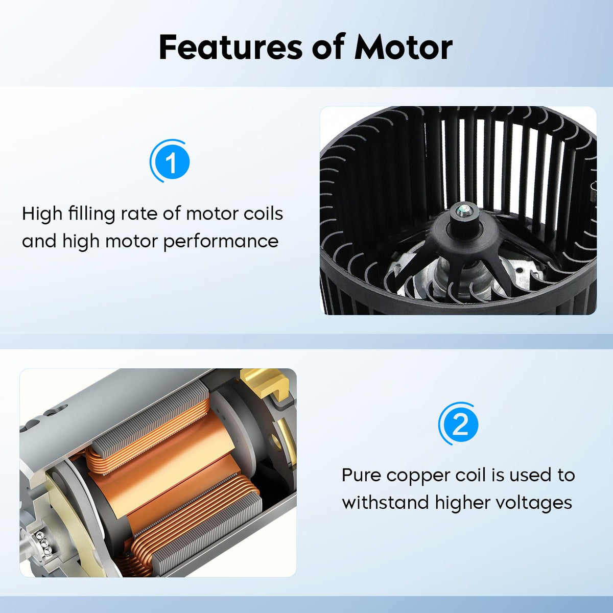 Aeagle blower installed in vehicle HVAC housing restoring cabin airflow efficiently