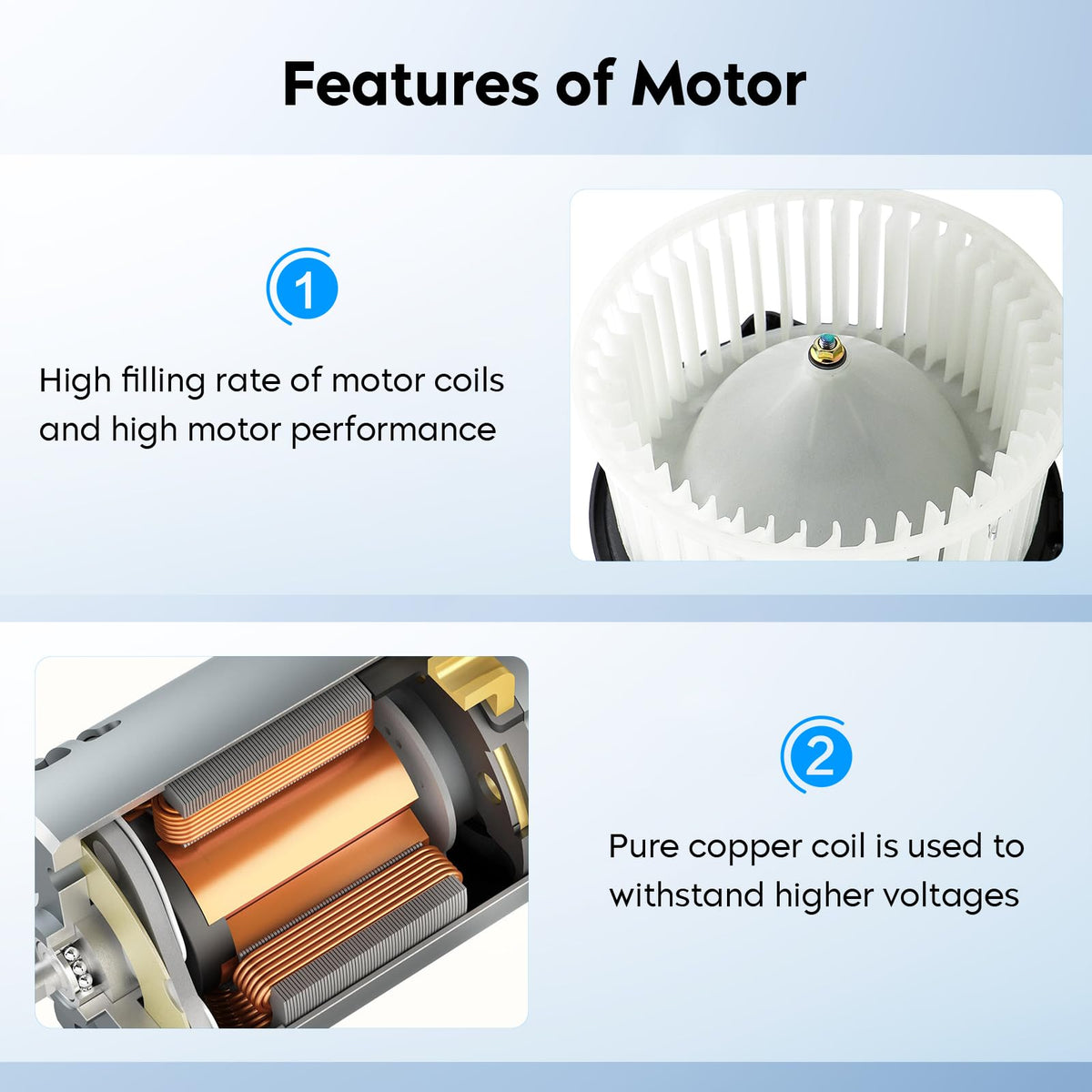 Aeagle blower motor installed in Subaru HVAC housing restoring cabin airflow benefit