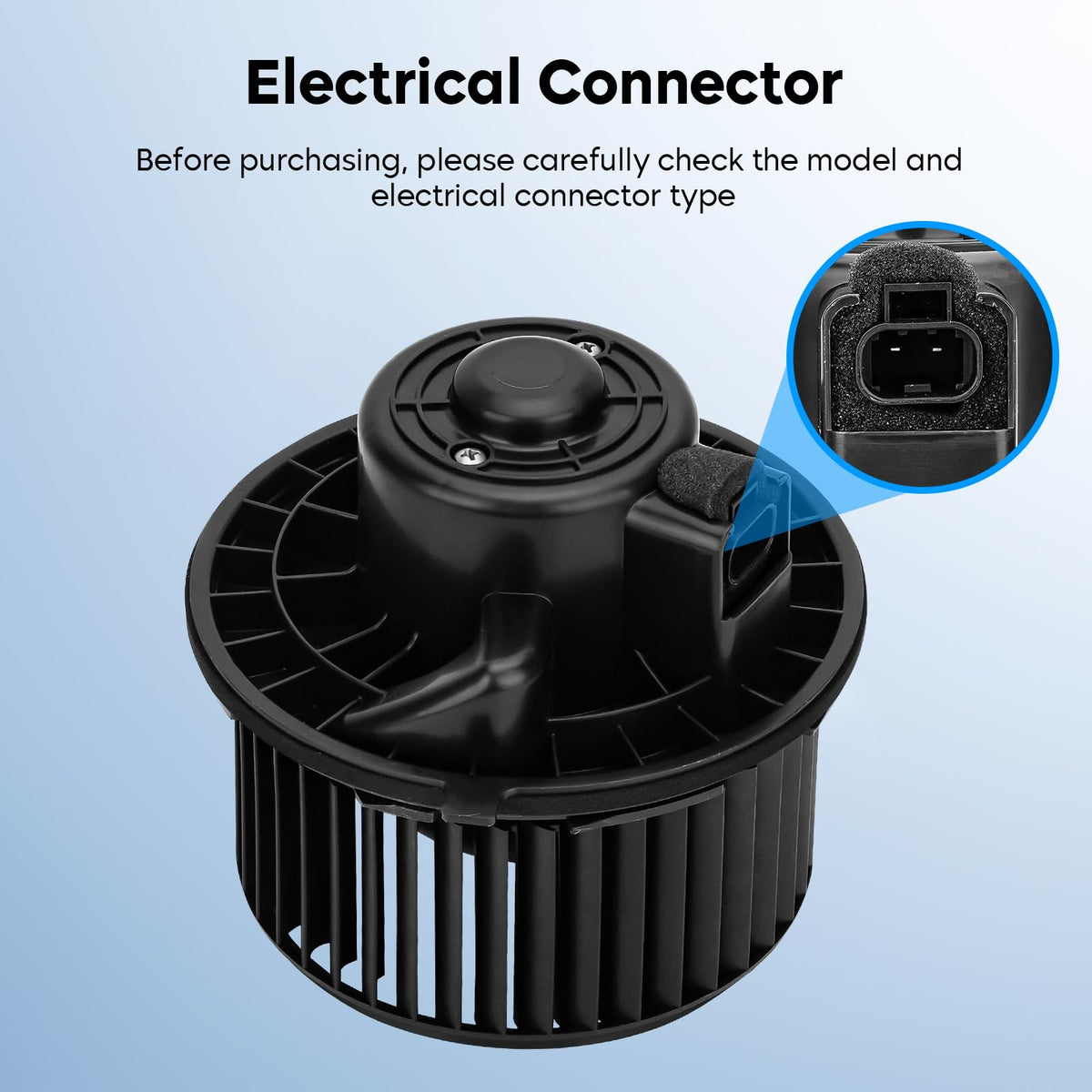 Aeagle blower motor installed in vehicle HVAC housing restoring airflow benefit