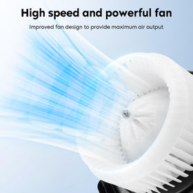 Aeagle blower motor rotor close-up showing silicon steel plate durability