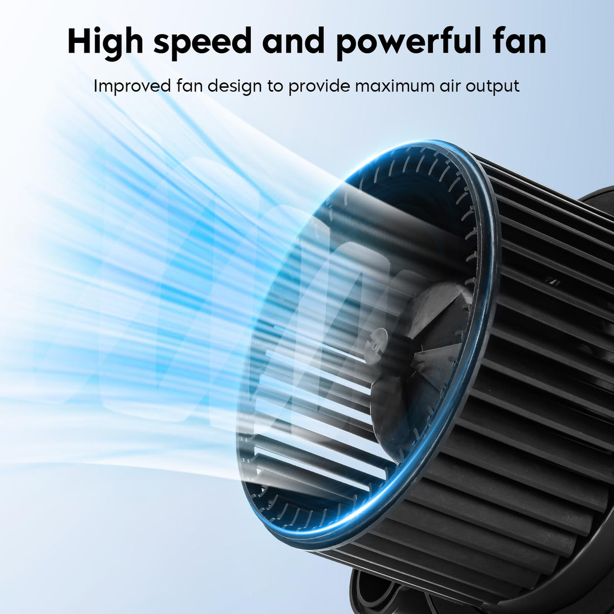 Aeagle side profile of blower motor highlighting compact design and durability