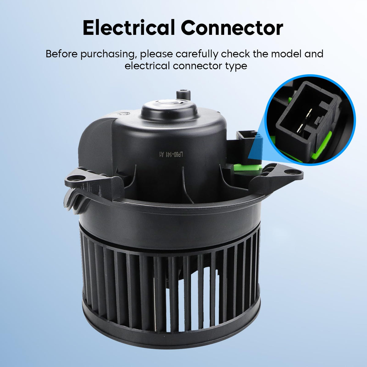 Aeagle blower wiring connector detail ensuring correct plug fit and simple hookup