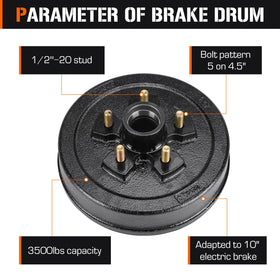 Aeagle right-side electromagnetic brake assembly demonstrating matched pair benefit