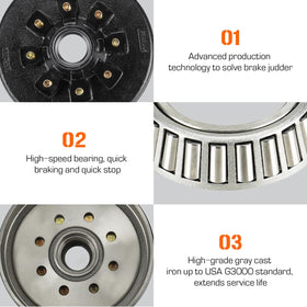 Aeagle close-up of bearings and grease seal demonstrating correct fitment benefits