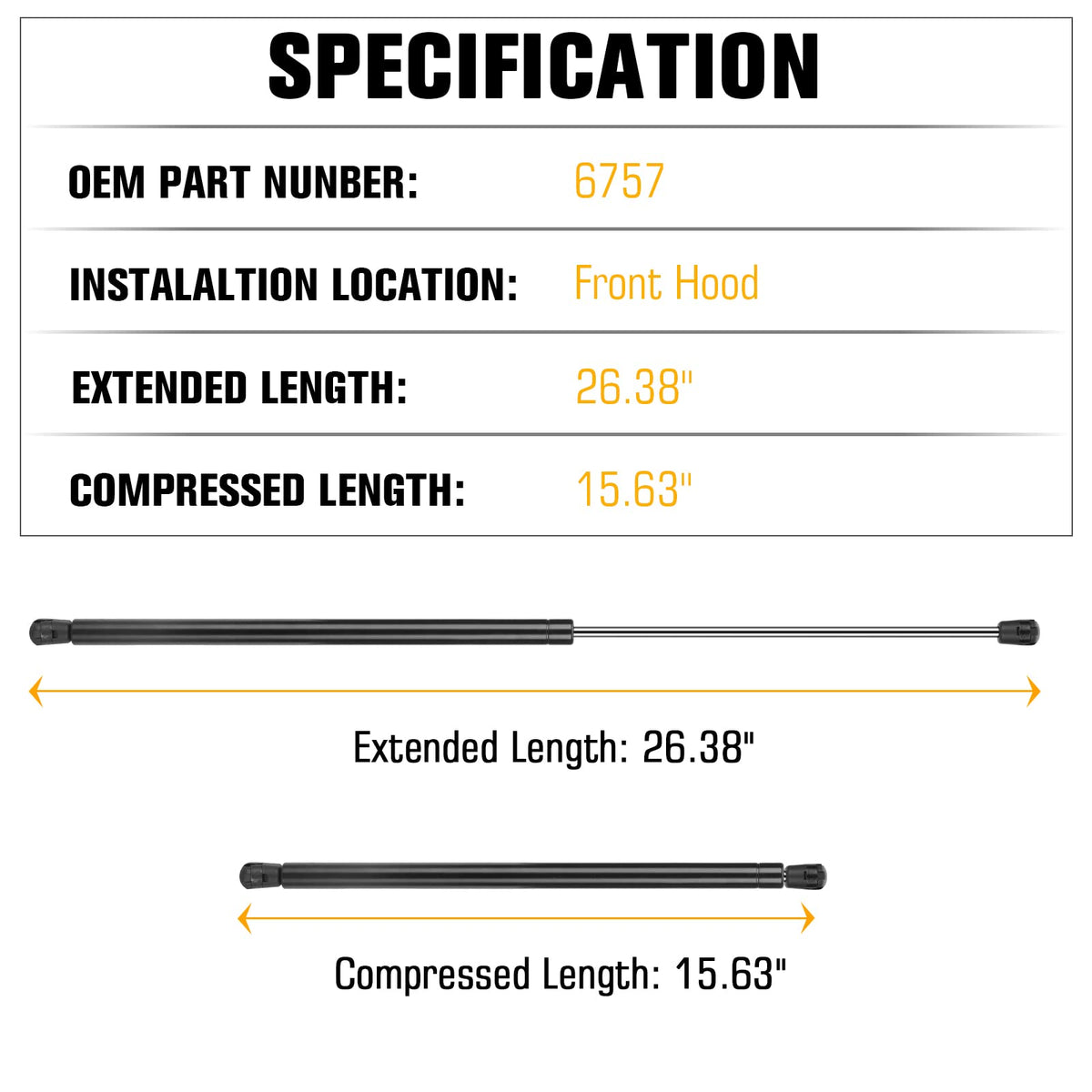 Aeagle close-up of piston rod treatment for smoother motion and longevity