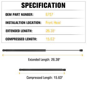 Aeagle close-up of piston rod treatment for smoother motion and longevity