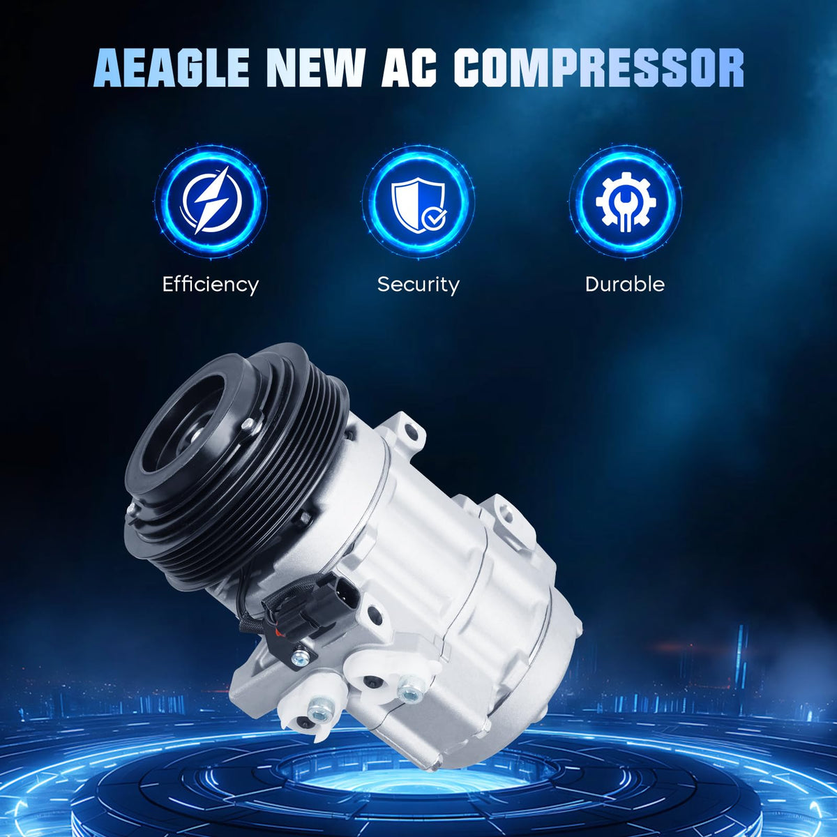 Aeagle clutch close-up showing coil and plate for reliable engagement