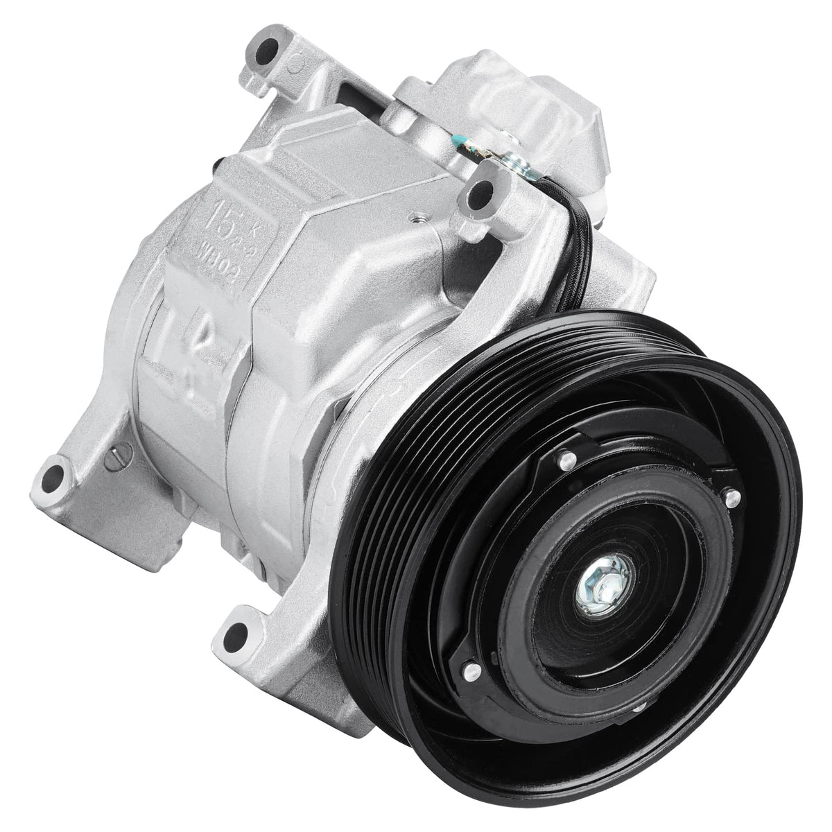 Aeagle compressor front view showing mounting points and benefit of direct-fit replacement