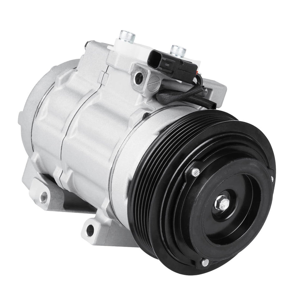 Aeagle compressor front view showing mounting points and direct-fit benefit
