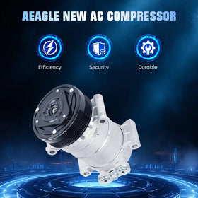 Aeagle compressor pulley close-up showing 6 grooves for reliable belt engagement