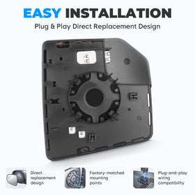 Aeagle close-up of convex blind-spot insert improving lateral visibility and safety