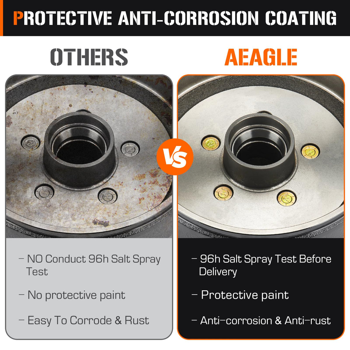 Aeagle stamped drum label and specs demonstrating model and compatibility info