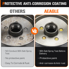 Aeagle stamped drum label and specs demonstrating model and compatibility info