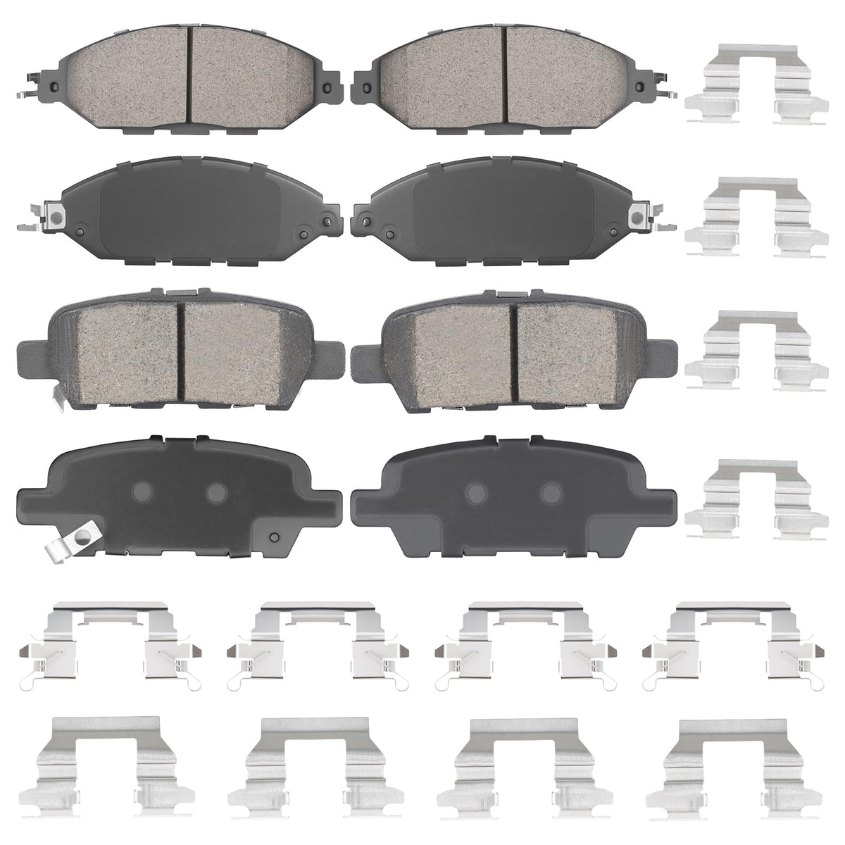 Aeagle front and rear kit packaging showing contents and model fit benefits