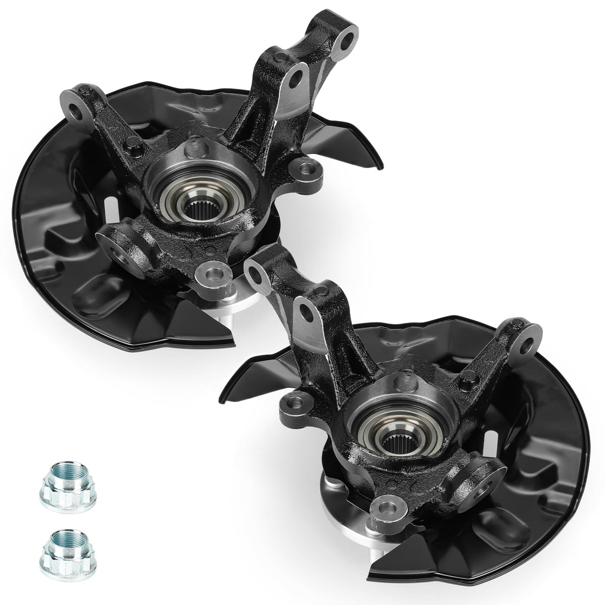 Aeagle front knuckle assembly front view showing robust construction and fit