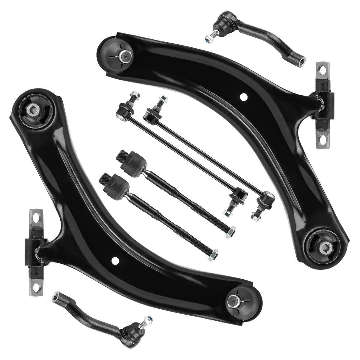 Aeagle front lower control arms front view showing fit and durability benefit