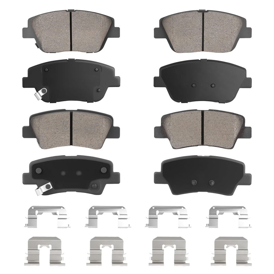 Aeagle front packaging showing complete pad set and clear fitment labeling for quick selection
