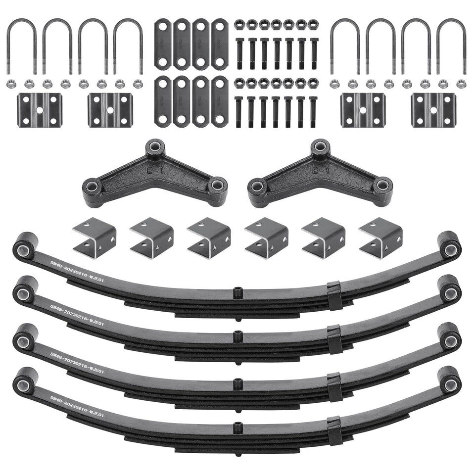 AEagle front view of 25-1/4" springs showing complete kit and packaging benefit