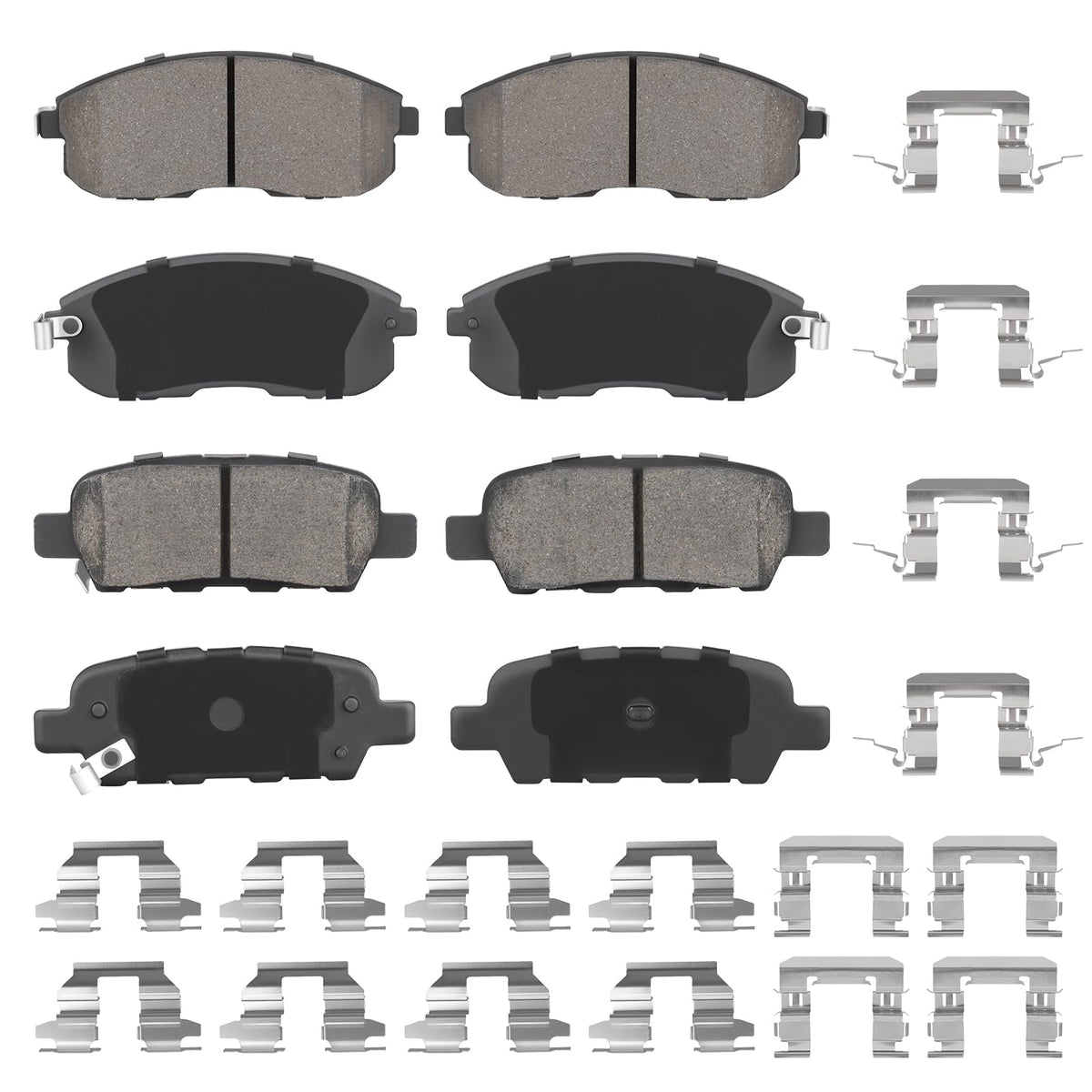Aeagle packaging showing front and rear pads and kit contents for quick identification